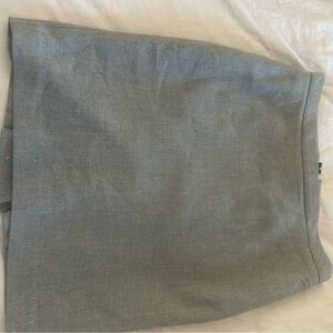 LOFT Gray Mini Pencil Skirt Casual